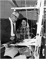 Simone Baltaxé dans l'atelier de Georges Audi
